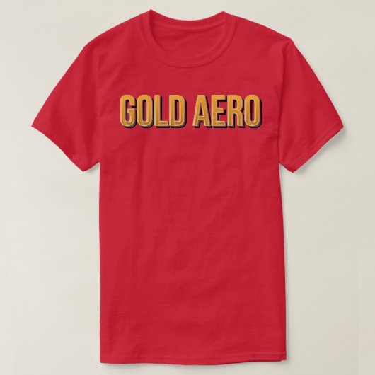 T-shirt Aérobic d'or (Design devant)