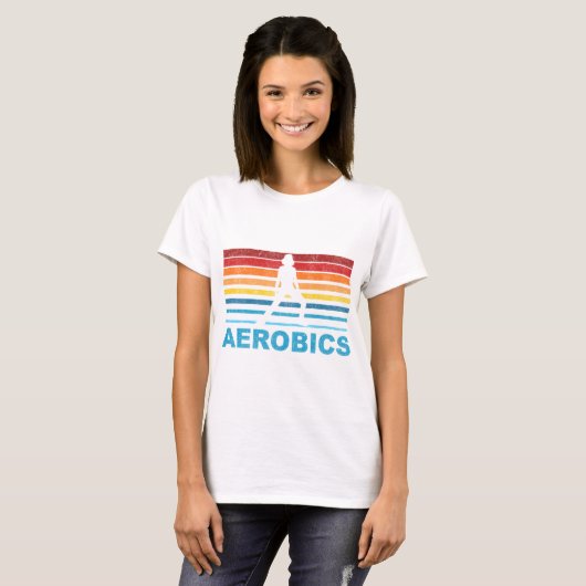 T-shirt Aérobic rétro (Devant entier)