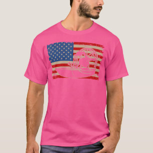 T-shirt Aéronef Amérique Drapeau I Patriotique Aéronef Cap