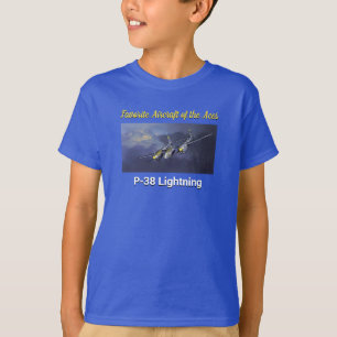 T-shirt Aéronef favori de l'Aces P-38 Lightning