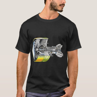 T-shirt Aéronef Moteur à réaction Réaliste Aéronef Pilote