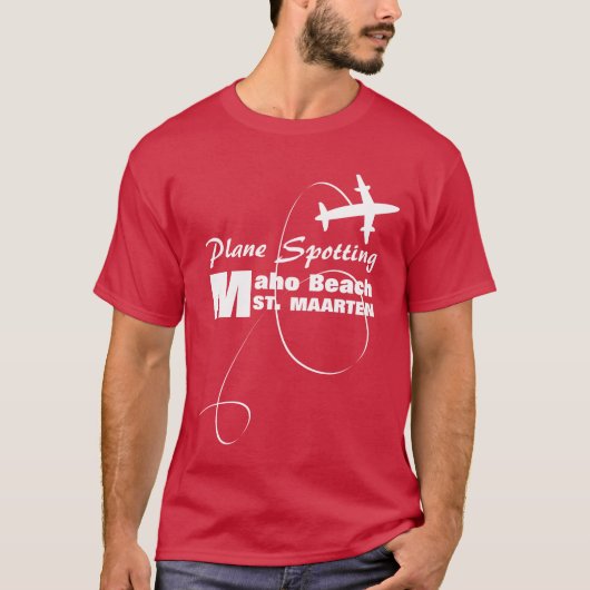 T-shirt Aéronefs de repérage d'avions Maho Beach (Devant)