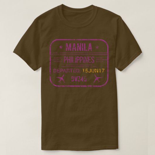 T-shirt aéroport de Manille (Design devant)