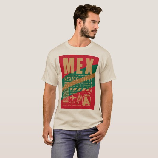 T-shirt Aéroport de Mexico (Devant entier)