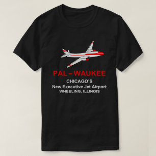 T-shirt Aéroport de Palwaukee, Roue, Illinois