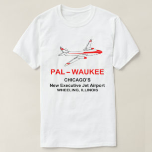 T-shirt Aéroport de Palwaukee, Roue, Illinois