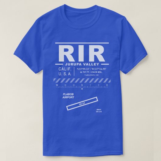 T-shirt Aéroport Flabob RIR (Design devant)