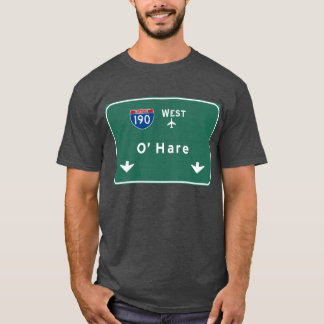 T-shirt Aéroport I-190 W l'Illinois d'un état à un autre