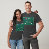 T-shirt Aéroport I-190 W l'Illinois d'un état à un autre (Unisexe)