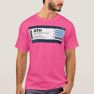 T-shirt Aéroport international d'Athènes Pass Tic