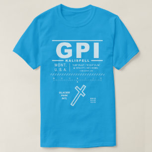 T-shirt Aéroport international de Glacier Park GPI