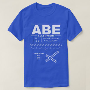 T-shirt Aéroport international de Lehigh Valley ABE