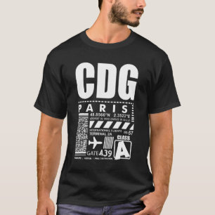 T-shirt Aéroport Paris Charles de Gaulle