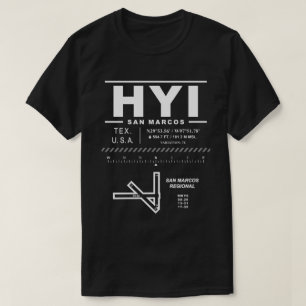 T-shirt Aéroport régional de San Marcos HYI USAA