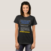 T-shirt Aerospace Engineer Definition Dictionary Noun Hum (Devant entier)