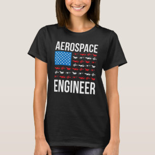 T-shirt Aérospatiale Engineering US Drapeau Aérospatiale E