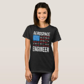 T-shirt Aérospatiale Engineering US Drapeau Aérospatiale E (Devant entier)