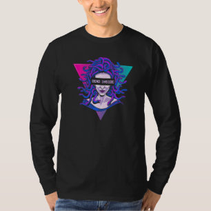 T-shirt Aesthetic Medusa Snake Head Gorgon Dead Inside Vap