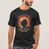 T-shirt Aesthetic Mountain Total Solar Eclipse 2024 I Was  (Devant)