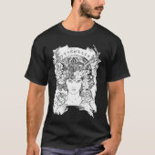 T-shirt Aesthetic Occult Witch Witchcraft Flowers Roses Wo (Devant)