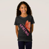 T-Shirt  Aesthetic Spring Butterfly Minimalist Graphic (Devant entier)