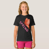 T-shirt  Aesthetic Spring Butterfly Minimalist Graphic (Devant entier)