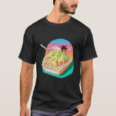 T-shirt Aesthetic Synthwave Fried Rice with 80s Aesthetic (Devant)