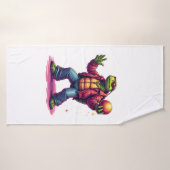 T-Shirt Aesthetic Tortue Disco (Serviette de bain)