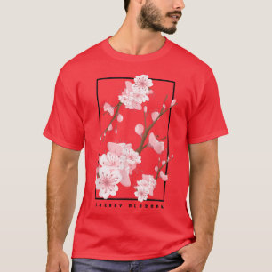 T-shirt Aesthetic Vaporwave Cherry Blossom Glitch