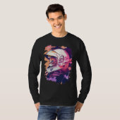 T-shirt Aesthetic Vaporwave Space Cat 80s 90s Astronaut  6 (Devant entier)