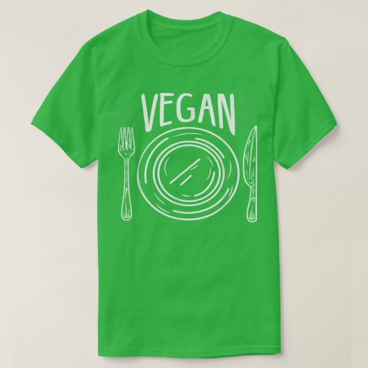 T-shirt Aesthétique Amour Végétal Plaque alimentaire Légum (Design devant)