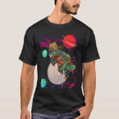 T-shirt Aesthétique Psychedelic Frog Trippy Galaxy Espace (Devant)