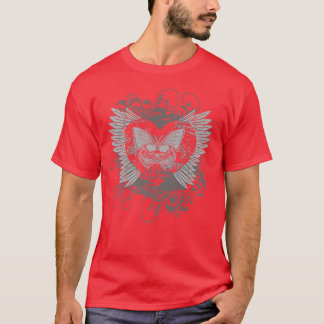 T-shirt Aesthétique Y2k Ailes de fée Coeur Alt Papillon Gr
