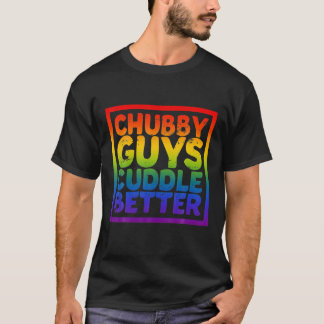 T-shirt AETICON Chubby Les gars Cuddle Better LGBT Gay Bea