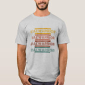 T-shirt #AEWARRIOR Design rétro (Devant)
