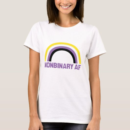 T-shirt AF non binaire (Devant)