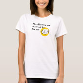 T-shirt Affections Réservées au Chat (Devant)