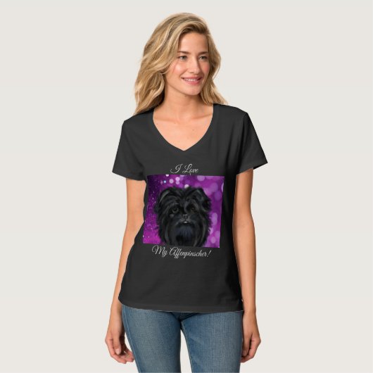 T-shirt Affenpinscher (Devant entier)