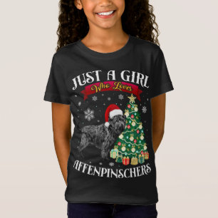 T-Shirt Affenpinscher Arbre de Noël Affenpinscher Père Noë