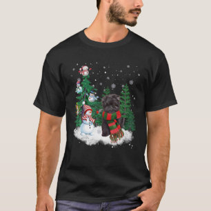 T-shirt Affenpinscher Chien Noël Snowman Xmas Tree Paja