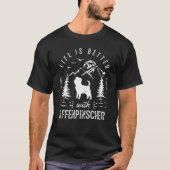 T-shirt Affenpinscher Life Better Papa Chien (Devant)