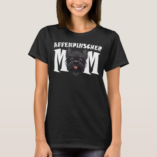 T-shirt Affenpinscher Maman Cute Affen Mothers Day Chien c (Devant)