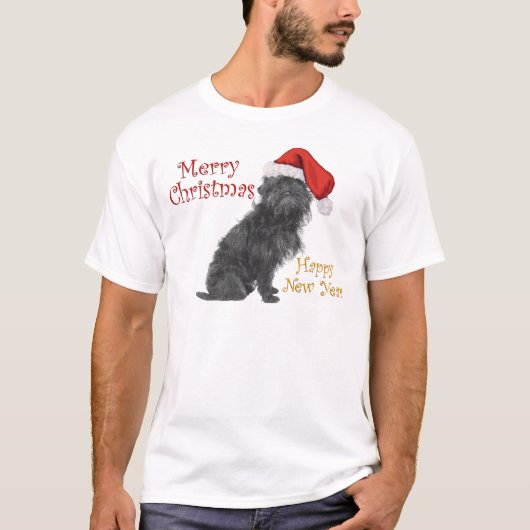 T-shirt Affenpinscher Noël (Devant)