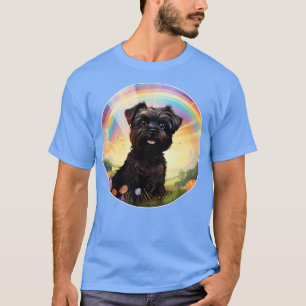 T-shirt Affenpinscher Rainbow Bridge Chien Art mignon