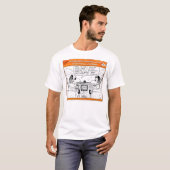 T-shirt Affichage mobile de carte (Devant entier)