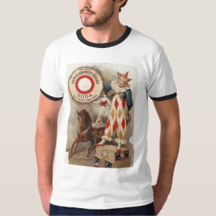 T-shirt Affiche 1900 d'annonce de soude de marque de bras