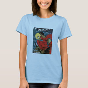 T-shirt Affiche 1900 de montre de poche de Waltham