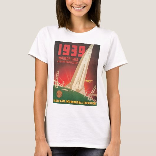 T-shirt Affiche 1939 de voyage de San Francisco de (Devant)