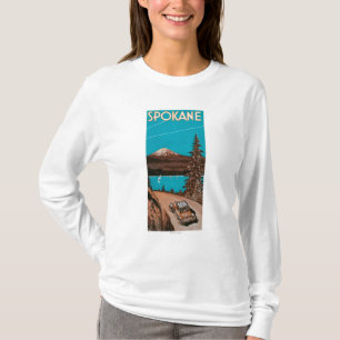 T-shirt Affiche #2Spokane, WA de la publicité de Spokane