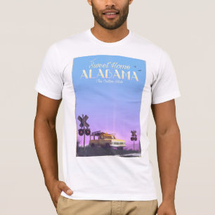 T-shirt " Affiche à la maison "douce de voyage de